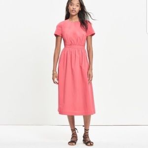 Madewell Open Back Poplin Dress